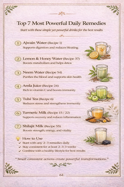 Fix Digestion, Energy & Daily Health. Using Simple Home Remedies